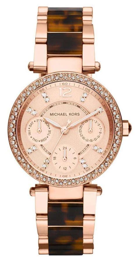 rose gold and tortoise michael kors watch|rose gold mk watch cheap.